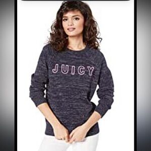 Juicy Couture Logo Sparkle Regal Sweater Size XL